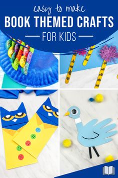 easy to make book themed crafts for kids