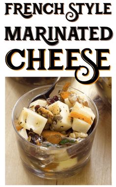 the cover of french style marinated cheese