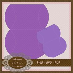 an image of a purple paper with the words png - svg - df