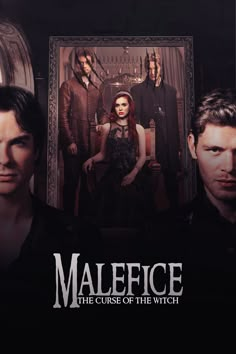 malefice the curse of the witch poster with two men in front of a mirror