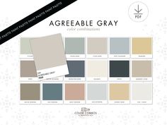 the color palette is available for all types of grays