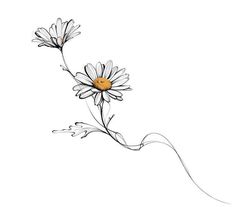 Tattoo ideas Mother Daughter Daisy Tattoo, Flower Text Tattoo, Daisy Flower Tattoo Designs, Daisy Flower Tattoo, Daisy Tattoo Designs, Daisy Drawing, Daisy Flower Tattoos, Wildflower Tattoo, Daisy Tattoo