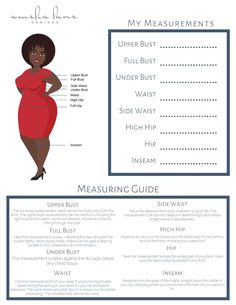 the measurements guide for an obese woman