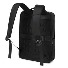 DESCRIPTION: For the Professional. For the Urban Adventurer. For the Traveler. Sophisticated and well-executed, our Professional Travel Vegan Backpack 202 was made for those who want a slim work / travel backpack. Vegan luggage has never been this reliable and functional. FEATURES: High quality 1680D polyester exterior. High density polyester lining. Padded and ventilated back for breathability and comfort. Multiple exterior pockets. Multiple interior pockets. Separate, padded laptop sleeve make Rectangular Laptop Bag With Anti-theft Pocket For On-the-go, Modern Anti-theft Rectangular Bag, Modern Rectangular Anti-theft Bag, Modern Backpack For Business Trips, Business Backpack With Luggage Sleeve, Functional Laptop Backpack For Business Trips, Functional Business Backpack With Anti-theft Pocket, Black Rectangular Backpack For Business Trips, Business Backpack With Anti-theft Pocket