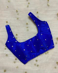 Dark Blue Blouse Designs, 50 Blouse Designs, Blue Blouse Designs, Blouse Designs Catalogue, Cotton Blouse Design, Simple Frock Design