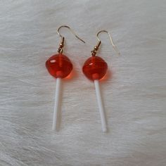 Cute Lullipop Resin Earrings New Material: Resin Color: Red 291.5bj Novelty Red Pierced Earrings, Red Hypoallergenic Party Jewelry, Red Hypoallergenic Jewelry For Party, Hypoallergenic Red Jewelry For Parties, Red Novelty Drop Earrings, Novelty Red Earrings For Gift, Shiny Earrings, Hot Clothes, Bamboo Hoop Earrings