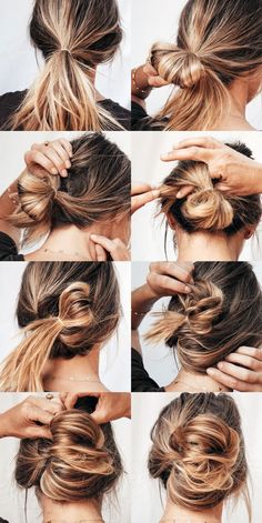 Hot Mess Hair, Goldfish Kiss, Roll Hairstyle, Messy Bun Hairstyles, Peinados Fáciles Para Cabello Corto, Makeup Homecoming, Bridesmaid Makeup, Formal Hairstyles, Hot Mess