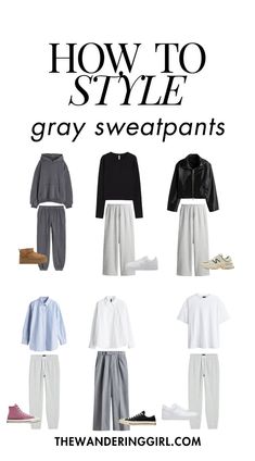 Save this pin for 15+ gray sweatpants outfit ideas! If you’re looking for best gray sweatpants outfits, gray sweatpants outfit women, gray sweatpants outfit summer, gray sweatpants outfit winter, gray sweatpants outfit fall,gray sweatpants aesthetics, gray sweatpants street wear,  gray sweatpants outfit travel, and how to style gray sweatpants outfit, you’ll love reading this post. Tap to discover the best gray sweatpants outfit to wear now! What To Wear With Gray Sweatpants To School, Korean Grey Sweatpants Outfit, Charcoal Grey Sweatpants Outfit, Grey Sweatpants Outfit Fall, Gray Sweatpants Outfit Aesthetic, Gray Sweatpants Outfit Winter, Dark Gray Sweatpants Outfit, Gray Sweats Outfit