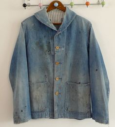 Vintage Workwear Menswear, Vintage Chore Jacket, Workwear Vintage, Denim Workwear, Denim Inspiration, Vintage Workwear, Fashion D, Mens Outfit Inspiration