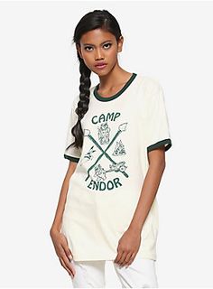 Our Universe Star Wars: Ewoks Camp Endor Ringer T-Shirt Culture Clothes, Barbie Clothing, Our Universe, Her Universe, T Shirt Image, Star Wars Shirts, Casual Fits, Unisex Fashion, Pop Culture