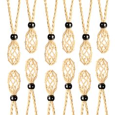 PRICES MAY VARY. 12 PCS Khaki Color Crystal Cage Necklace Holder 1.57“ Necklace Cord Empty Stone Holder Pendant Stone Holder Replacement Hand-Woven Necklace Cord with Adjustable Length Carefully crafted: these Empty Necklace Holder are mainly made of braided rope and woven by hand, carefully crafted with nice texture, won't easily break; They are also lightweight and skin-friendly, comfortable to wear, won't add burden to your neck, you can keep them for long-term use. Large size: each empty sto Crystal Cage Necklace, Crystal Cage, Cage Necklace, Caged Necklace, Crystal Holder, Bracelet Holders, Woven Necklace, Necklace Cord, Coffee Color