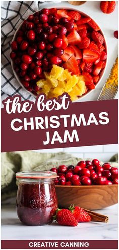 the best christmas jam recipe with cranberries and strawberries