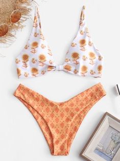 Bohemian Swimwear, Zaful Swimwear, Floral Cami, Bohemian Floral, Swim Suits