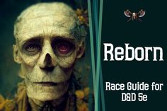 an image of a creepy man with the words, reborn race guide for dad se