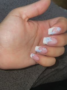 Stars Nails, Funky Nail Designs, Lilac Nails, Vintage Nails, Basic Nails, Nails French, Gem Nails