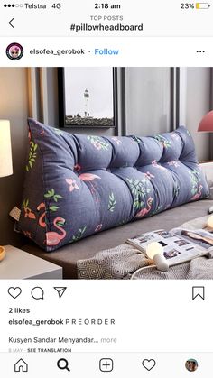 an image of a couch made out of pillows