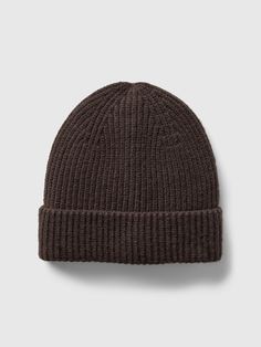 Supersoft cotton-blend ribbed knit beanie.  For more fit and sizing info, check out our Size Guide. Hats For Men Trendy, Dragon Super, Ribbed Knit Beanie, Brown Beanie, Spring Staples, Plush Yarn, Cuffed Beanie, Ribbed Shorts, Hat Beanie