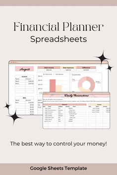 #finances_tracker, #saving_money_monthly, #budget_planner_ideas, #google_sheet_template, #financial_budget_planner, #digital_budget_planner, #weekly_budget_planner, #monthly_budget_spreadsheet, #money_planner Finances Tracker, Financial Budget Planner, Personal Budget Template, Digital Budget Planner, Weekly Budget Planner