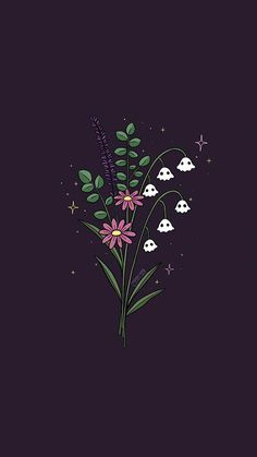 D&d Wallpaper Iphone, Rainbow Ghost Wallpaper, Witch Iphone Aesthetic, Cute Ghost Lockscreen, Ghost In Flowers Wallpaper, Witchy Home Screen Wallpaper, Kawaii Spooky Wallpaper, Cute Halloween Art Aesthetic, Floral Halloween Wallpaper