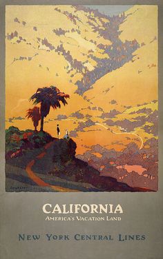 the front cover of a book called california