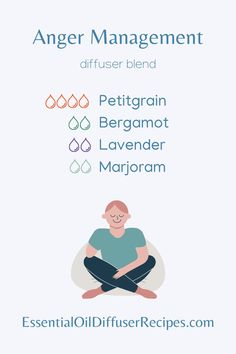 The Anger Management essential oil diffuser blend contains petitgrain, bergamot, lavender, and marjoram essential oils. Marjoram Diffuser Blends, Petitgrain Essential Oil, Marjoram Essential Oil, Herb Jar