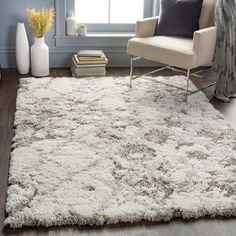 Incredible Rugs and Decor presents the Surya Alta Shag Rug collection. 6 attractive designs make it easy to mix and match pieces through the collection so that each rug can have it's own personality yet coordinate in style and color family with another. With fast, free shipping, 30-day returns, interest-free financing, you can't lose. Bedroom Area Rug, Light Grey Area Rug, Gray Area Rug, Shag Area Rug, Abstract Rug, Contemporary Area Rugs, White Area Rug, White Rug, Modern Area Rugs