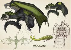 the concept art for morpant's upcoming animated film, which is based on an alien creature