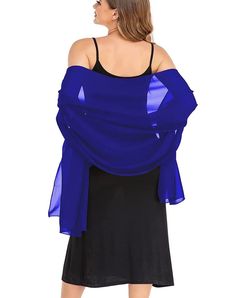 Material: 100% Acrylic Size approximately: 28 in X 68 in Can be worn casually in a multitude of ways, or tied around the shoulders for a more formal evening wrap look Hand Wash Cold Dry Flat Evening Wrap, Chiffon Shawl, Long Beach Dress, Soft Scarf, Chiffon Evening Dresses, Dress Women Elegant, Dress Bridesmaid, Women's Evening Dresses, Bride Gift