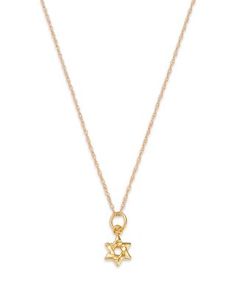 Bloomingdale's Fine Collection Children's Star of David Pendant Necklace in 14K Yellow Gold, 14 Gold Star Of David Necklace, Star Of David Necklace, Star Of David Pendant, Star Of David, Gold Star, Gold Stars, Yellow Gold, Pendant Necklace, Stars