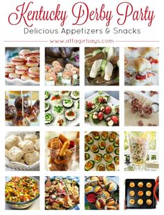 a collage of pictures with different types of food and snacks on it's sides