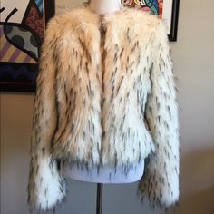 Guess By Marciano Faux Fur Jacket. New. Never Worn. Beautiful Jacket But No Occasion To Wear With My Newborn Baby. So I Am Selling All For Cheap Price.