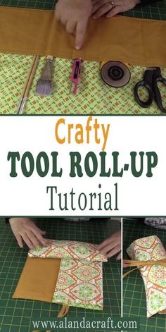 this is an image of crafty tool roll up