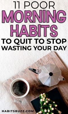 Morning habits to quit to stop wasting your day! Unproductive Day, Sleep Inertia, Habits To Quit, Habit Building, Bad Morning, Productive Work, Quick Energy, Habits Of Successful People, Morning Habits