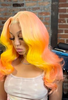 Colored Hair On Dark Skin Women, Frontal Styles, Sweet 16 Hairstyles, Hair Aesthetics, Wigs Hairstyles, Bang Wig, Event Hairstyles, Teenage Hairstyles, Weave Ponytail Hairstyles