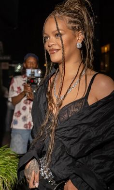 July 20, 2024: Rihanna in New York Rihanna Braids Hairstyles, Rihanna Braids, Braids Styling, Cornrows Braids For Black Women, Bad Gyal, Braided Cornrow Hairstyles