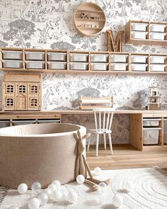 a bath tub sitting on top of a wooden floor