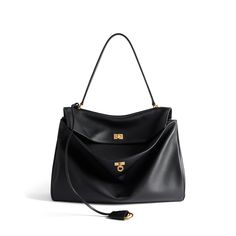 rodeo large handbag Large Black Handbags, Balenciaga Store, Bags 2024, Large Leather Bag, Black Balenciaga, Balenciaga Handbags, Leather Key Holder, Dream Aesthetic, Large Handbag