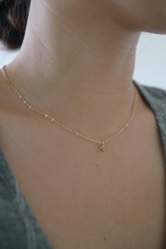 Dainty CZ Petal 14k Gold Filled Necklace Dainty Gold Filled - Etsy Delicate Gold Birthstone Necklace With Clavicle Chain, Delicate Gold Diamond Necklace With Birthstone, Dainty Gold Birthstone Necklace With Clavicle Chain, Dainty Diamond Necklace Gift, Gold Dainty Diamond Necklace With Birthstone, Dainty Diamond Necklace With Delicate Chain As Gift, Delicate Gold Diamond Necklace As Gift, Delicate Gold Diamond Necklace For Gifts, Gold Dainty Clavicle Chain Diamond Necklace