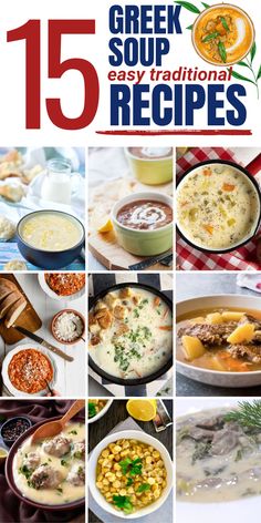 15 greek soup recipes that are easy to make and great for any type of meal