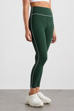 Aje Athletica, Sports Luxe, Performance Wear, Pine Green, Contrast Piping, Full Look, Simple Trendy Outfits, Fashion House, Gym Outfit