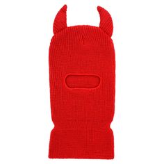 Horns Ski Mask - Red – Prolific Red Ski Mask, Skeleton Face Mask, Skeleton Mask, Logo Face, Dope Hats, Dragon Bracelet, Ski Mask, Skull Cap Beanie, Edgy Outfits