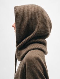 The balaclava is perfect for staying warm during the coldest days of the year. It’s made from lofty cashmere with a ribbed finish to lock in heat and accentuate the relaxed fit. The panel at the bottom keeps it looking neat under your coat. Details Hood Height 20 1/2". 100% Cashmere. Dry clean only. Style #21047 Solid Balaclava For Fall Cold Weather, Solid Balaclava For Cold Weather In Fall, Cozy Balaclava For Cold Weather And Fall, Cozy Balaclava For Cold Weather In Fall, Fall Balaclava For Cold Weather, Balaclava Knitting Pattern, Coat Details, Cute Winter Hats, Cashmere Travel Wrap