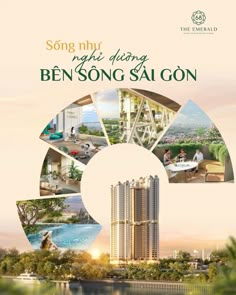 an advertisement for the song ngu resort in ben song saigon, thailand