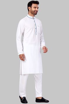 Product Features: Top Color: White Bottom Color: White Work: Solid Top Fabric: Fine poly and cotton mix Bottom Fabric: Fine poly and cotton mix Pack Of: 1 Kurta : 1 Salwar Occasion: Partywear Disclaimer: There will be slight difference in digital to actual image Fitted White Cotton Sets, White Fitted Cotton Sets, White Cotton Casual Sets, White Cotton Sets, Casual White Cotton Sets, White Casual Kurta For Eid, Casual White Kurta For Eid, Casual White Fitted Kurta, White Cotton Tops For Eid