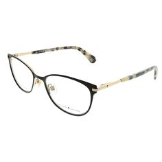 These Kate Spade 807 womens cat-eye eyeglasses, feature a black metal frame and demoes. Size and dimensions for the Kate Spade model are lens 51mm x bridge 17mm x temple 140mm. This frame will come with Kate Spade case, cloth and paperwork, and they can be fitted with your prescription by your eye doctor. Gender: female. Age Group: adult. Kate Spade Glasses Frames For Women, Cat Eye Glasses Frames Prescription, Cat Eyewear, Eye Lens Colour, Kate Spade Glasses, Cat Eye Glasses Frames, Kate Spade Sunglasses, Gold Aviator Sunglasses, Eye Doctor