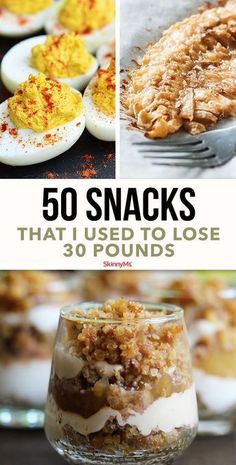 These simple and delicious weight loss snacks helped me lose 30 pounds and keep it off for more than 10 years! They may help you, too! Lost 30 Pounds, Snack Sani, Resep Diet, Lose 30 Pounds, Snacks Für Party, Idee Pasto Sano, Low Cal, Weight Watchers Recipes, Diet Keto