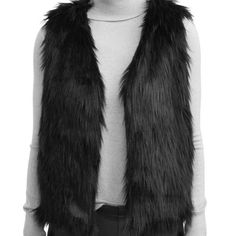 Black Faux Fur Vest Black Faux Fur Vest, Black Fur Vest, Faux Fur Vest Black, Faux Fur Vest, Faux Fur Vests, Black Faux Fur, Fur Vest, Faux Fur, Jackets & Coats