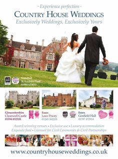 #ClippedOnIssuu from Conde nast brides october uk Gosfield Hall, Civil Ceremony, Digital Publishing, Country House, Books