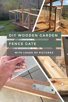 the diy wooden garden fence gate with loads of pictures and instructions to build it