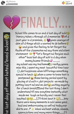 Letter To Best Friend On Last Day Of School, Emotional Farewell Letter To Best Friend, 10th School Life Ending Status, School Ending Video, 10th School Life Ending Quotes, School Farewell Shayari, Speech For Farewell, Last Day Of High School Quotes, School Ending Quotes